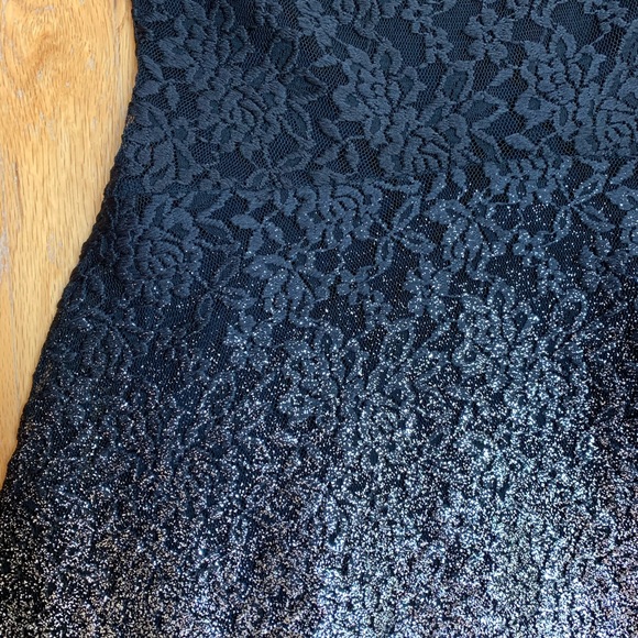 FREE PEOPLE Black and Silver Glitter Ombré Dress - Picture 4 of 5